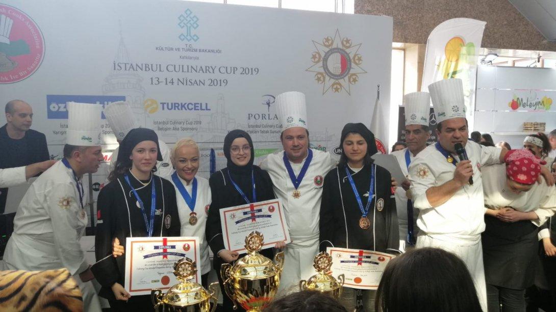 International Istanbul Culinary Cup 2019 Yemek Yarışmasında HFZ Mesleki ve Teknik Anadolu Lisesinden Dereceler