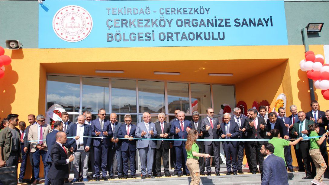 Çerkezköy Organize Sanayi Bölgesi Ortaokulu Açıldı.