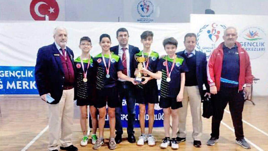 Çerkezköy Organize Sanayi Bölgesi Ortaokulu Masa Tenisi Takımı Bursa'da Yapılacak Olan Bölgesel Masa Tenisi Takım Turnuvasında İlimizi Temsil Edecek