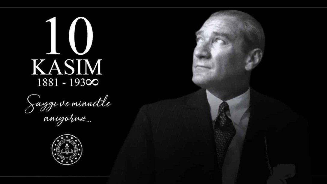 Atatürk'ün Vefatının 85. Yıl Dönümü Nedeniyle Anma Proggramı Düzenlendi
