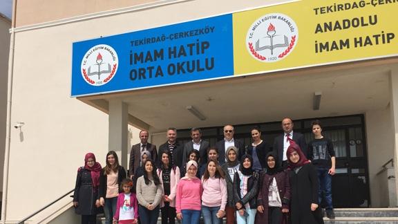İl Milli Eğitim Müdürümüz Halis İŞLER Çerkezköy Anadolu İmam Hatip Lisesi İnşaatında İncelemelerde Bulundu