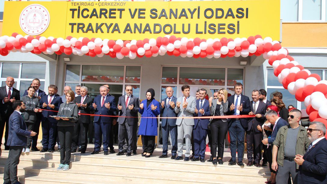 Ticaret ve Sanayi Odası Trakya Anadolu Lisesi Açıldı.