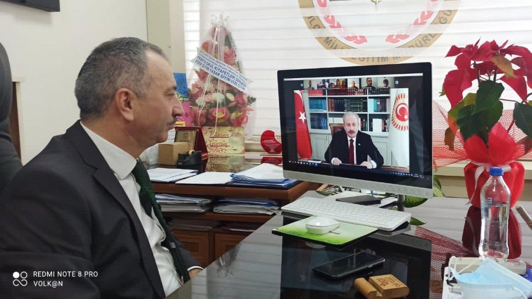 Türkiye Büyük Millet Meclisi Başkanımız Sayın Prof. Dr. Mustafa Şentop ile 24 Kasım Öğretmenler Günü'nde Buluştuk.