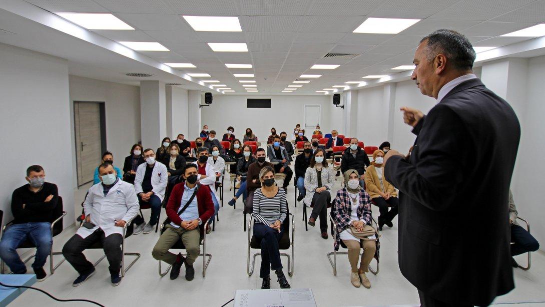 Millî Eğitim Müdürümüz Çerkezköy Anadolu Lisesi Öğretmenler Kurul Toplantısına Katıldı