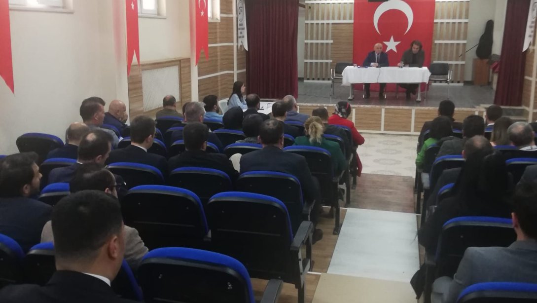 Çerkezköy İlçe Milli Eğitim Müdürümüz Sn. İrfan DANIŞMAZ Başkanlığında Okul Müdürleri İle Eğitim Faaliyetleri Değerlendirme Toplantısı Yapıldı