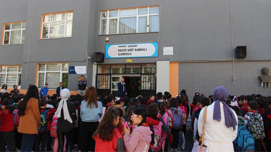 Çerkezköy İlçe Milli Eğitim Müdürümüz Sn. İrfan DANIŞMAZ, Recep Arif Gabralı İlkokulunu Ziyaret Etti