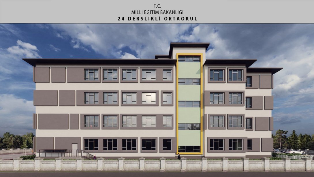 Çerkezköy Tepe 'de 24 Derslikli Ortaokul İnşaatı Başladı