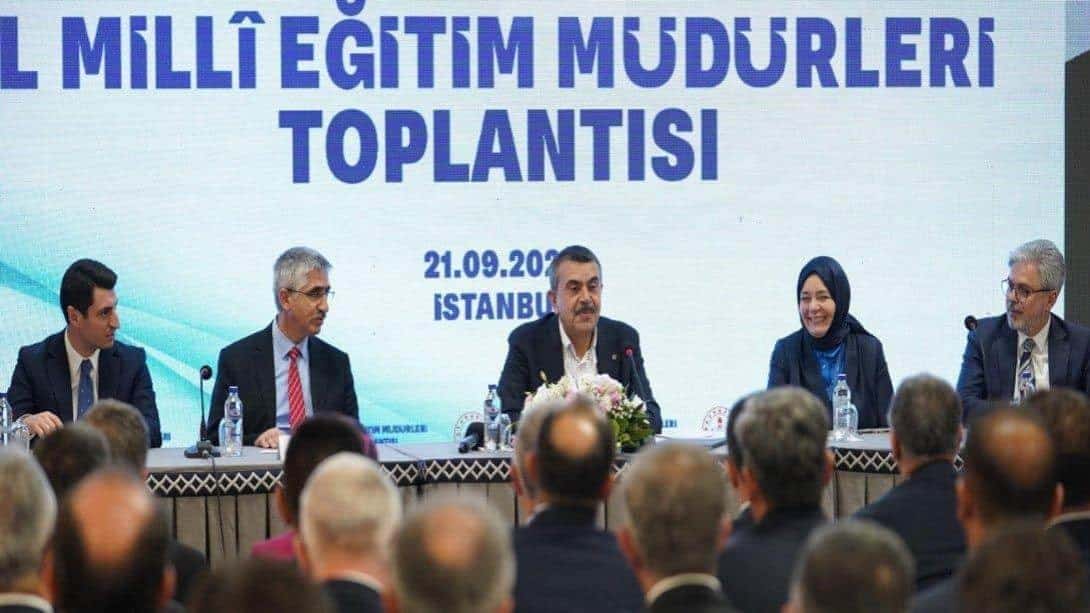 Millî Eğitim Bakanı Tekin, İl Millî Eğitim Müdürleriyle Bir Araya Geldi