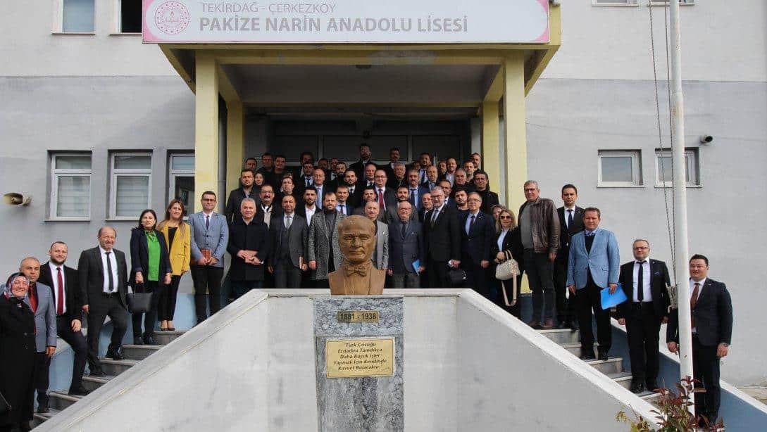 Çerkezköy İlçe Milli Eğitim Müdürümüz Sn. Hüseyin Gümüş Başkanlığında Okul Müdürleri İle Değerlendirme Toplantısı Yapıldı