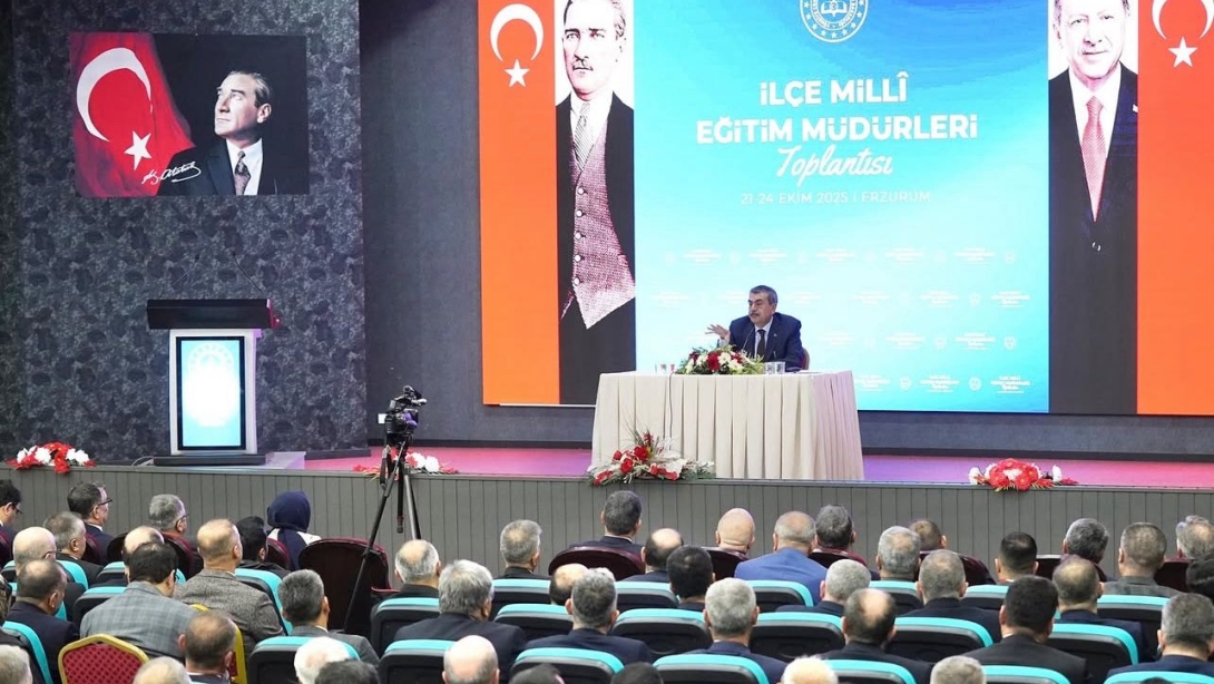 İlçe Millî Eğitim Müdürümüz Sn. Erdal Aslan, Erzurum Hizmet İçi Eğitim Merkezinde Düzenlenen İlçe Millî Eğitim Müdürleri Toplantısına Katıldı